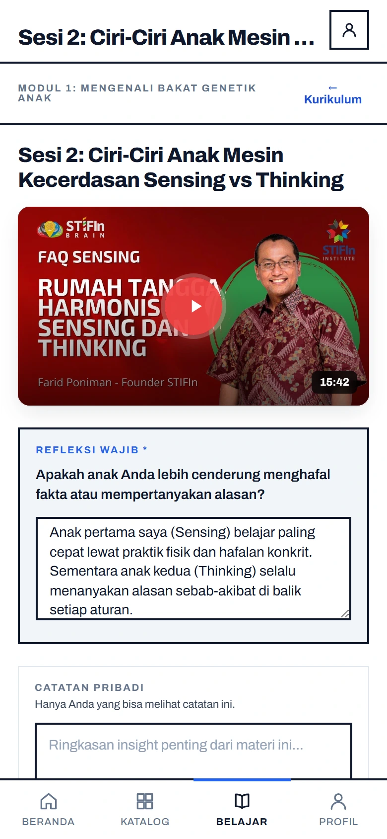 Fokus Belajar Tanpa Distraksi (PWA Mobile) Mobile PWA
